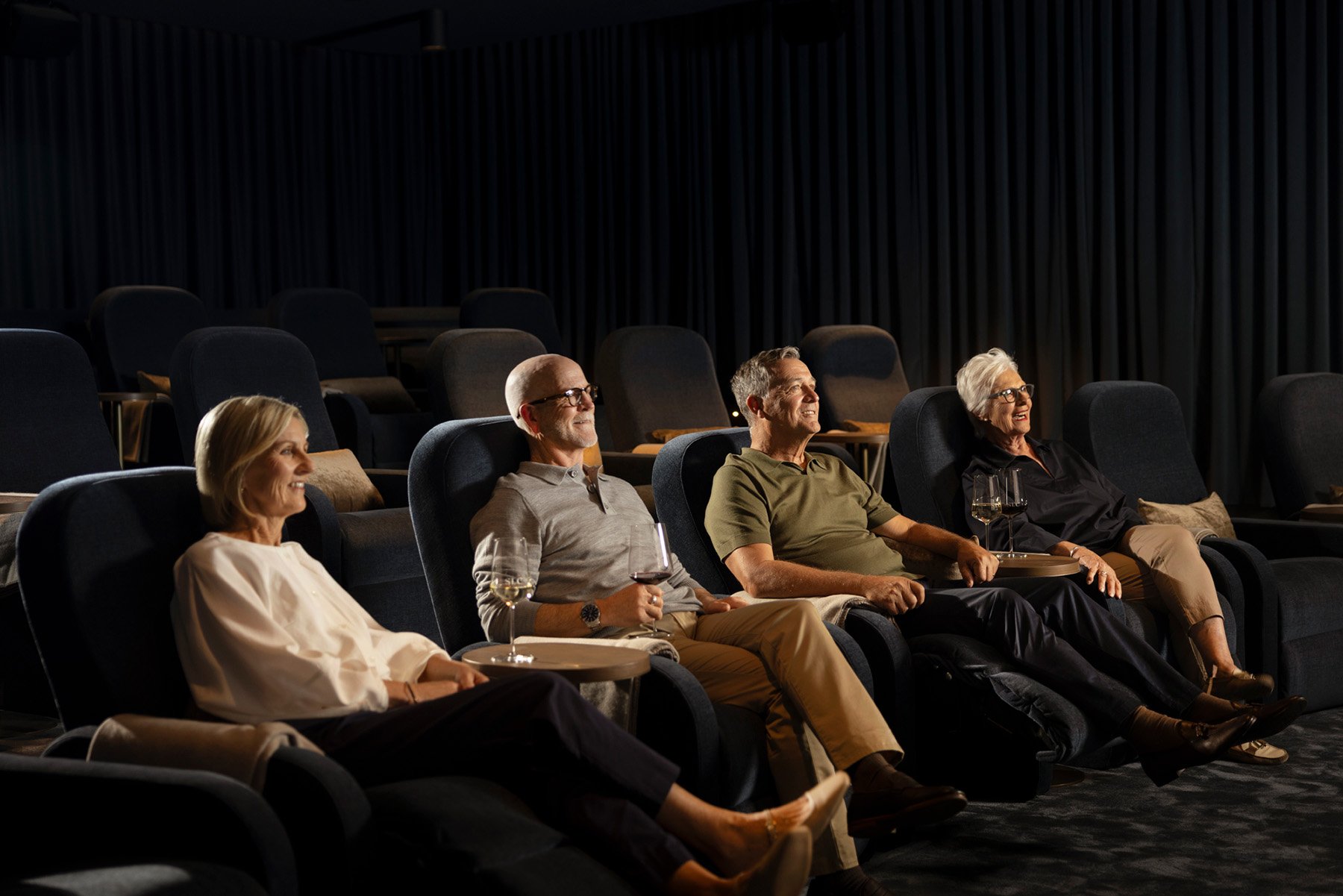 Residents enjoy movie in St. Clare cinema