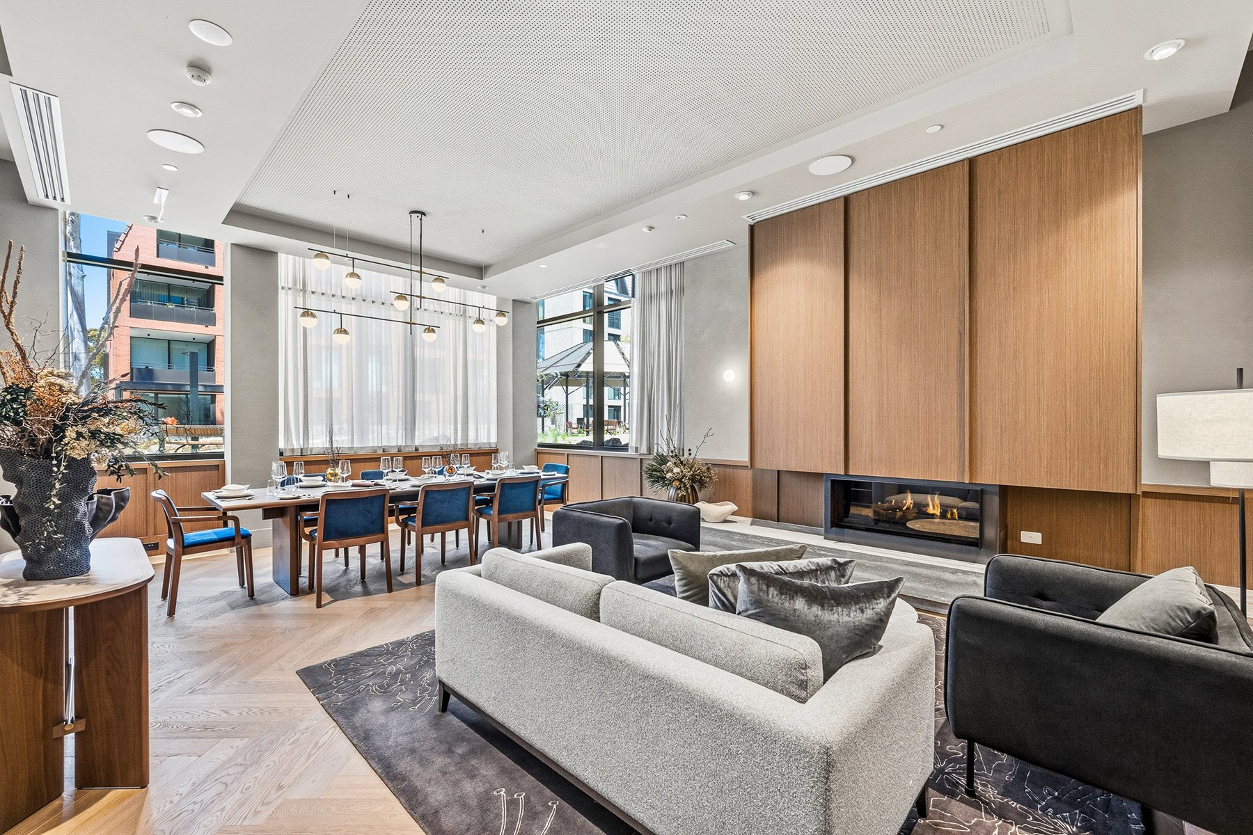 St. Clare private dining lounge area